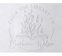 Goffratrice Personalizzata Stamp by Me | Timbro a Secco Personalizzabile | Timbro Ex Libris Personalizzato | Timbro per Libri Floreale Biblioteca | Book Embosser, Vari Design da Scegliere