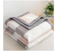 GOFOHIMI Copriletto Trapuntino Singolo/Matrimoniale Piumino Cotone Primaverile Estivo Plaid Stampato, Leggero e Traspirante, Anallergico Trapunta Quattro Stagioni