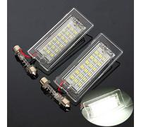 GOFORJUMP 1 Coppia Car LED Luci Targa 3528 SMD 18LED Coda Bianca Lampadine per B/MW E53 / X5 E83 X3