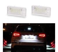 GOFORJUMP 2Pcs 12V White 18 LED Number License Plate Light Lamp for A/UDI A3 S3 8P/8PA A4 S4 B6/B7 RS4 A5 A6 S6 C6 A8 S8 D3 Q7 4L
