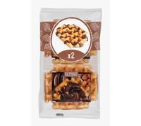 Gofres con Chocolate, Cialde Belghe con Cioccolato, Confezione da 2 Pezzi, 280g. Pack de 3