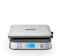 GASTROBACK 42424 - Piastra per waffle Advanced Control, 5 diversi programmi, 7 livelli di doratura, controllo tramite display LCD, 1600 Watt, acciaio INOX, colore: Argento