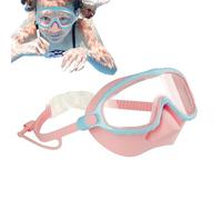 Goggle per bambini con copertura del naso - occhiali da immersione | BAMBINI ANTE-Fog Snorkeling occhiali | Attrezzatura da nuoto senza fusibili e chiari per bambiini di età compresa tra 4 e 16 anni