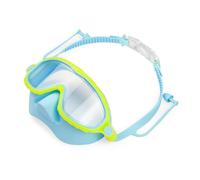 Goggle per bambini con copertura del naso - occhiali da immersione | BAMBINI ANTE-Fog Snorkeling occhiali | Attrezzatura da nuoto senza fusibili e chiari per bambiini di età compresa tra 4 e 16 anni