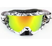 Goggle-Shop Fox Airspace Motocross MX Goggle Cromo Specchio Lente BMX MTB Quad