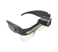 Goggles da lavoro a LED - Eyewear di sicurezza con luce anticruofronico, vetri di protezione delle lenti trasparenti a 2 modalità, design leggero per lavori scuri | Riparazione del cofano, cantiere, l