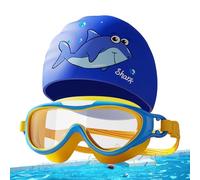 GOGGLES KIDS - GOGGLES SWINE SILICONE | Cappello Da Nuoto Per Impermeabili | 7,87 Pollici Di Occhiali Anticruolieli | Cappello Da Occhiali Regolabili | Bambini Per Bambini Per Snorkeli