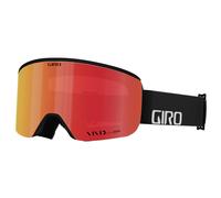 Goggles per sci asse Giro - occhiali da snowboard per uomini - cinghia di black wordmark con vivido ember/lenti a infrarossi vividi