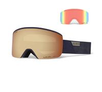 Goggles per sci asse Giro - occhiali da snowboard per uomini - cinghia di picco di mezzanotte con vivido rame/lenti a infrarossi vividi