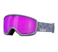 Goggles per sci gii Millie - occhiali da snowboard per donne e giovani - cinghia botanica grigia con vivido lente rosa