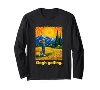 Gogh Golfing Artistic Golfer Landscape Maglia a Manica