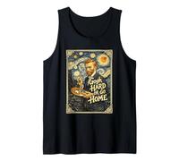 Gogh Hard Or Go Home Notte Stellata Divertente Classico Pittore Canotta