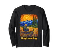 Gogh Reading Van Gogh Style Art Paesaggio Maglia a Manica