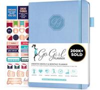 GoGirl Planner - Goal Planner & Organizer for Women - Undated (Azzurro (senza date), Compact (13.5 x 19.5cm))