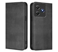 GOGME Cover per Blackview Wave 8/Blackview Wave 8C, Custodia Portafoglio in Pelle con Protezione RFID, Flip Cover con Supporto e Slot per Schede - Nero