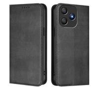 GOGME Cover per Blackview Wave 9C, Custodia Portafoglio in Pelle con Protezione RFID, Flip Cover con Supporto e Slot per Schede - Nero