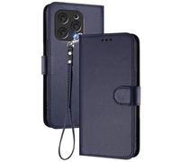 GOGME Cover per Doogee N55, Custodia Portafoglio in Pelle Premium con Chiusura Magnetica, Portacarte, Supporto e Cinturino - Blu