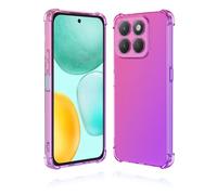 GOGME Cover per Honor X6C, Colore Gradiente Custodia Silicone TPU Morbido Paraurti Antiurto Anti-Graffio Resistente Trasparente Custodia (Rosa/Viola)