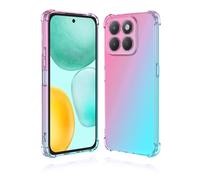 GOGME Cover per Honor X6C, Colore Gradiente Custodia Silicone TPU Morbido Paraurti Antiurto Anti-Graffio Resistente Trasparente Custodia (Rosa/Verde)