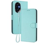 GOGME Cover per Huawei Honor 200, Custodia Portafoglio in Pelle Premium con Chiusura Magnetica, Portacarte, Supporto e Cinturino - Menta