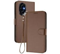 GOGME Cover per Huawei Honor 200, Custodia Portafoglio in Pelle Premium con Chiusura Magnetica, Portacarte, Supporto e Cinturino - Marrone