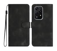 GOGME Cover per Huawei Honor 200 Lite, Custodia Pelle con Portacarte & Supporto - Protezione Integrale Chiusura Magnetica - Nero