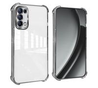 GOGME Cover per Oppo Find X3 Lite Angoli Rinforzati con Pellicola Camera Custodia/TPU Antigraffio Antiurto Morbido Chiaro Design - Argento