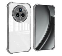 GOGME Cover per OPPO Realme 14 Pro+ Plus 5G Angoli Rinforzati con Pellicola Camera Custodia/TPU Antigraffio Antiurto Morbido Chiaro Design - Argento