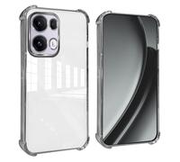 GOGME Cover per OPPO Reno 13 Pro (Reno13 Pro) 5G Angoli Rinforzati con Pellicola Camera Custodia/TPU Antigraffio Antiurto Morbido Chiaro Design - Argento