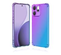 GOGME Cover per OPPO Reno 14F 5G/4G | Reno 14 FS 5G/4G, Colore Gradiente Custodia Silicone TPU Morbido Paraurti Antiurto Anti-Graffio Resistente Trasparente Custodia (Viola/Blu)