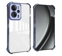 GOGME Cover per Realme 14T 5G Angoli Rinforzati con Pellicola Camera Custodia/TPU Antigraffio Antiurto Morbido Chiaro Design - Blu