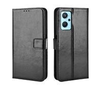 GOGME Cover per Realme 9i a Portafoglio, Libro Custodia Magnetica Flip Case con Supporto di Stand/Carte Slot, Pelle PU/TPU Protettiva Caso. Nero