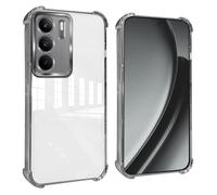 GOGME Cover per Realme C75 4G Angoli Rinforzati con Pellicola Camera Custodia/TPU Antigraffio Antiurto Morbido Chiaro Design - Argento