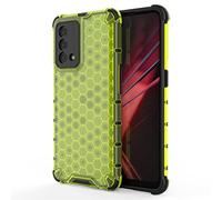GOGME Cover per Realme GT Master Edition, Ultra Sottile Rugged Custodia Trasparente, qualità PC + TPU Bumper Doppio Strato Protettivo Case Silicone Antiurti Custodia, Verde