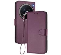 GOGME Cover per VIVO X200 Pro, Custodia Portafoglio in Pelle Premium con Chiusura Magnetica, Portacarte, Supporto e Cinturino - Viola