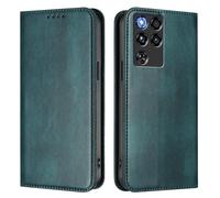 GOGME Cover per ZTE nubia RedMagic 11 Pro / 11 Pro+, Custodia Portafoglio in Pelle con Protezione RFID, Flip Cover con Supporto e Slot per Schede - Verde scuro