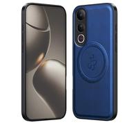 GOGME Custodia di Lusso per VIVO V50 Lite 5G / 4G - Cover in Pelle con Anello Magnetico Integrato (Compatibile con Accessori MagSafe) - Blu