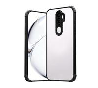 GOGME Custodia per OPPO A9 2020 / A5 2020, Cover con Bumper Opaco Antiscivolo e Retro Trasparente, Custodia Sottile Protettiva Antiurto e Antigraffio - Nero
