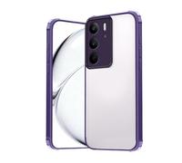 GOGME Custodia per Realme C75 4G, Cover con Bumper Opaco Antiscivolo e Retro Trasparente, Custodia Sottile Protettiva Antiurto e Antigraffio - Viola