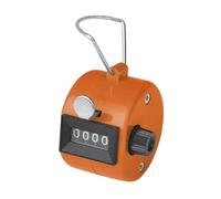 GOGO 1 Pezzi Contatore Manuale, Contatore Contacolpi in Plastica Portatile a 4 Cifre,Tally Counter per Golf/Allenatore/Scuola/Eventi/Contare/Sport - Arancia
