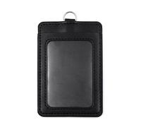 GOGO - 10 confezioni Porta Badge verticale orizzontale, 2 lati, in pelle PU, con scomparti orizzontali
