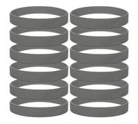 GOGO 12 Pezzi Braccialetti in Silicone per Adulti, Braccialetti in Gomma, Accessori per Feste, Braccialetto Elastico Multicolore