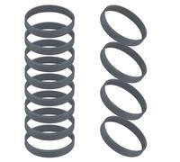 GOGO 12 Pezzi di Braccialetti di Gomma per Bambino, Braccialetti in Silicone, Accessori per Feste, Braccialetto Elastico Multicolore - Grigio