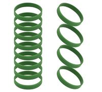 GOGO 12 Pezzi di Braccialetti di Gomma per Bambino, Braccialetti in Silicone, Accessori per Feste, Braccialetto Elastico Multicolore - Verde Foresta