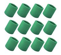 GOGO 12 Pezzi Spessi Polsini Fasce antisudore Polsino Tinta Unita Verde
