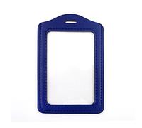 GOGO 20 pezzi Porta Badge verticale con slot a lati trasparente PU misura standard