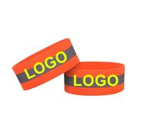 GOGO 50 Pezzi Bracciali Ad Alta visibilità Personalizzati per la Corsa, Bande Elastiche Riflettenti