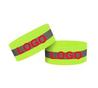 GOGO 50 Pezzi Bracciali Ad Alta visibilità Personalizzati per la Corsa, Bande Elastiche Riflettenti