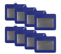 GOGO 8 pezzi Porta badge in pelle PU bifacciale con slot per 2 carte