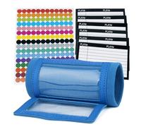 GOGO Braccialetto da calcio con QB Playbook - Wrist Coach - 192 adesivi e 6 cartellini per fai da te (blu)